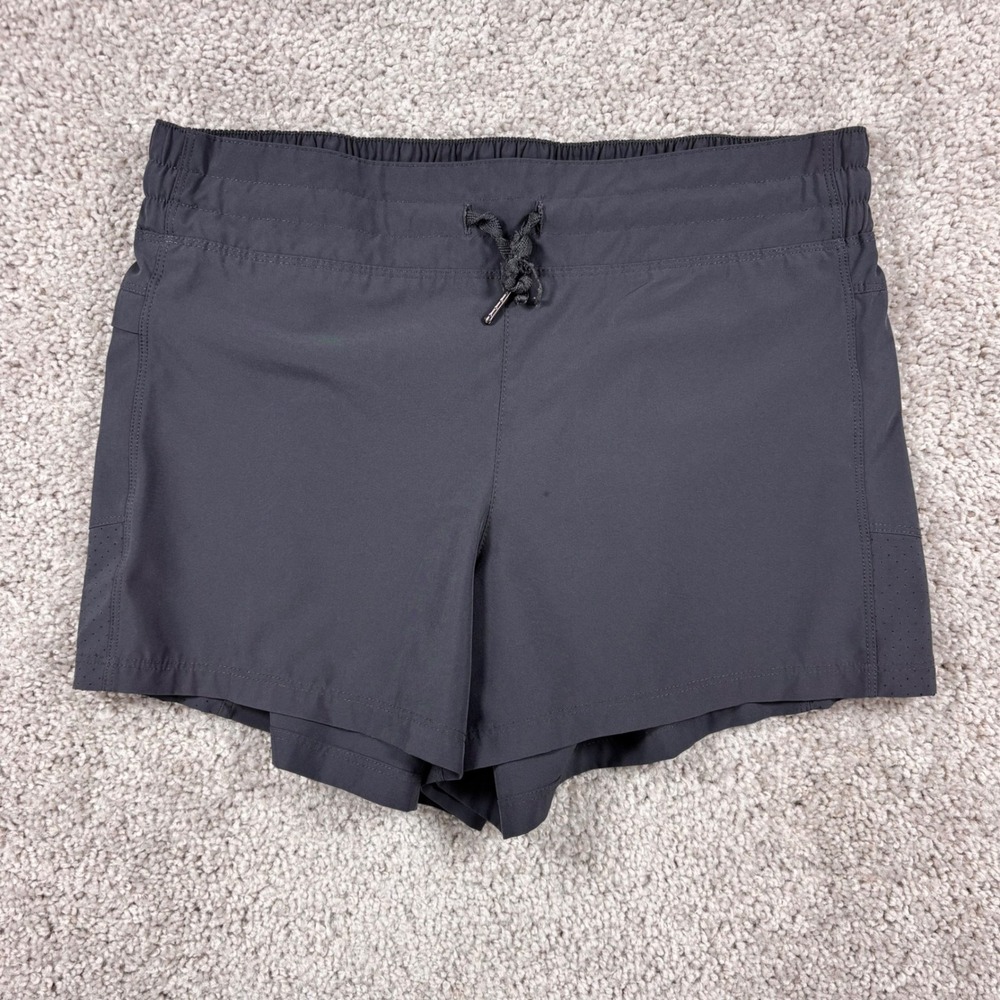 BCG Womens Running Athletic Shorts Dark Gray Size M Elastic Waist (READ)
